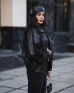 بامبر جکت چرم کد 7006 - Image 4