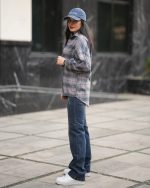 شومیز موهر سرمه ای کالباسی 3001 - Image 2